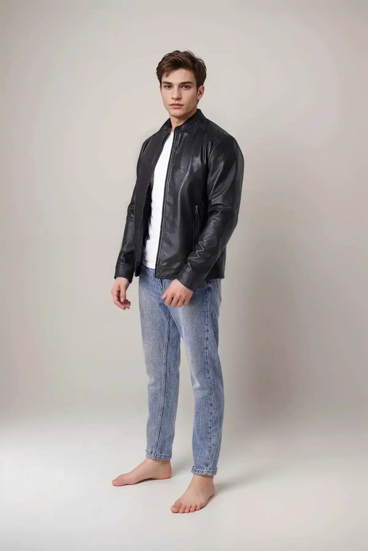 Men Club Night Classic Leather Jacket