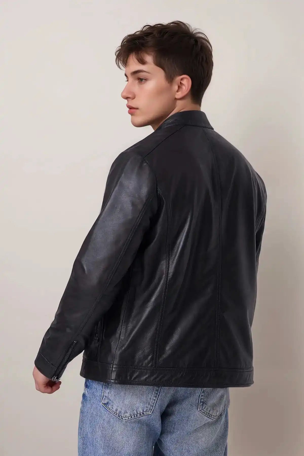 Men Club Night Classic Leather Jacket