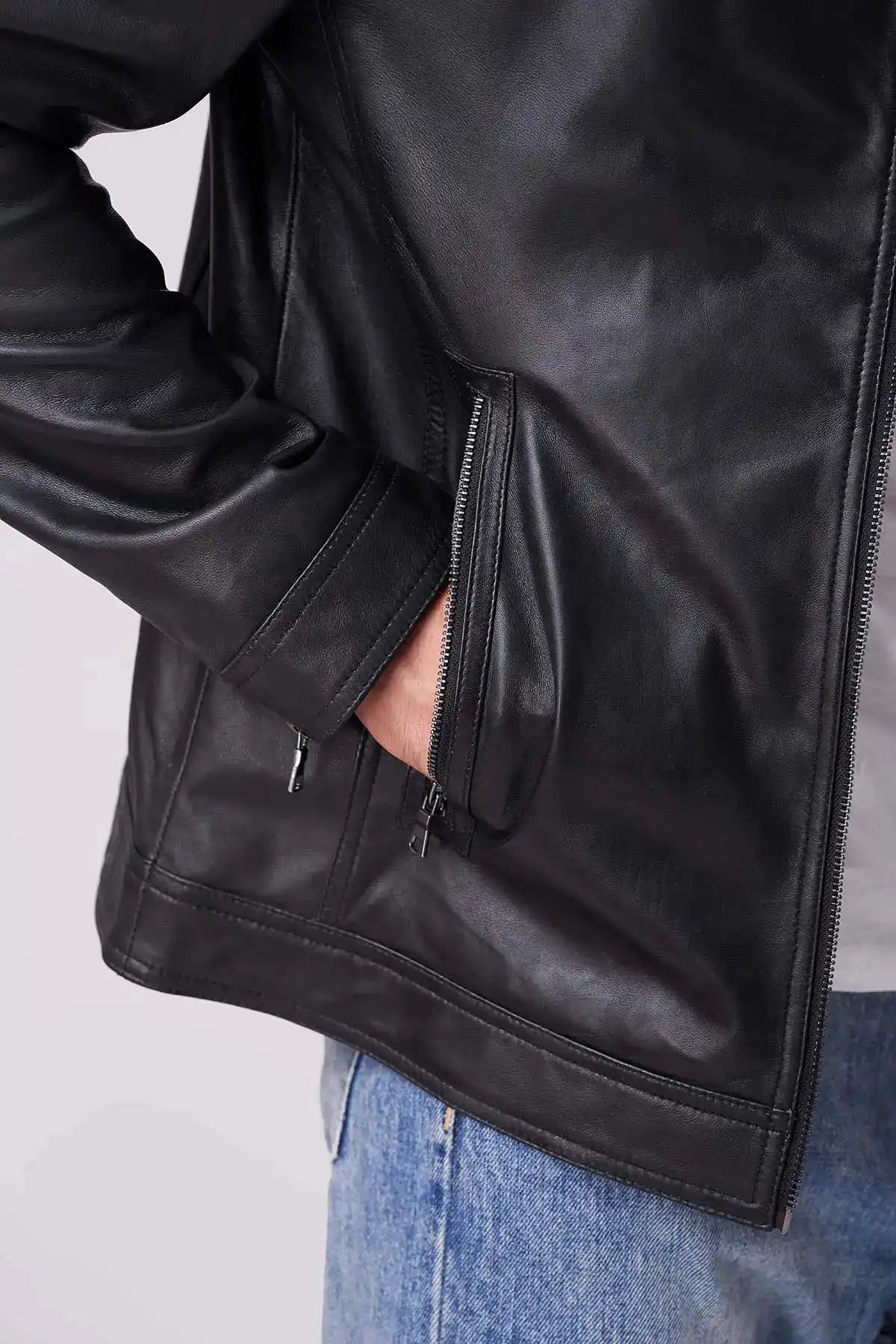 Men Club Night Classic Leather Jacket